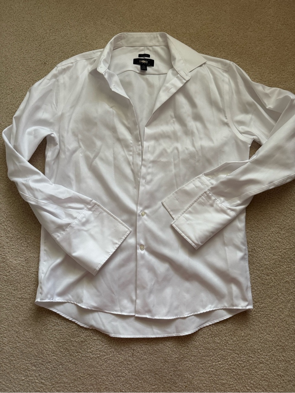 Joseph Abboud Non-Iron Egyptian Cotton Tuxedo Dress Shirt French Cuffs